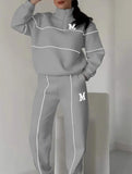 Letter long-sleeved casual sportswear set_CWSBSL00060