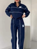 Letter long-sleeved casual sportswear set_CWSBSL00060