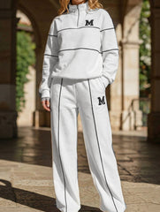 Letter long-sleeved casual sportswear set_CWSBSL00060