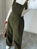 Corduroy solid color jumpsuit