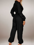 Utility Zip Waist Fit Jumpsuit_CWSJS00412