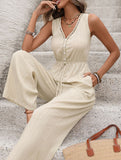 Textured Strap Wide Leg Jumpsuit_CWSJS00443