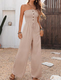 Strapless Drawstring Jumpsuit_CWSJS00522
