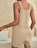 Casual Fashion Suspender Shorts Jumpsuit