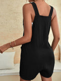 Casual Fashion Suspender Shorts Jumpsuit