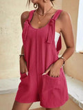 Casual Fashion Suspender Shorts Jumpsuit