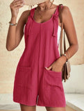 Casual Fashion Suspender Shorts Jumpsuit