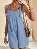 Casual Fashion Suspender Shorts Jumpsuit