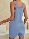 Casual Fashion Suspender Shorts Jumpsuit