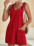 Casual Fashion Suspender Shorts Jumpsuit