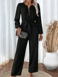 Casual Zip Neck Belted Jumpsuit_CWSR00159