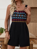 Embroidered Cami Romper