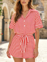 Ruffle V-Neck Sleeveless Belted Jumpsuit ??Elegant Solid Color Women's Jumpsuit