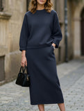 Casual loose skirt suit