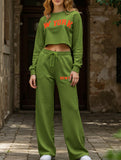 Loose sweatshirt and casual pants set