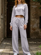 Loose sweatshirt and casual pants set