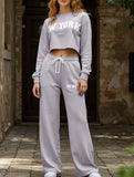 Loose sweatshirt and casual pants set