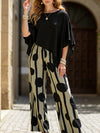 casual printed trouser suit