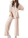 Casual round neck loose T-side suit