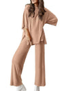 Casual round neck loose T-side suit