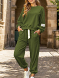 Casual wide-leg pocket trouser suit