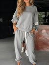 Casual wide-leg pocket trouser suit