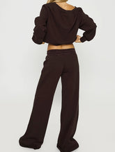 Casual off-shoulder two-piece set