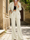 Casual wide-leg trouser suit