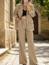 Casual wide-leg trouser suit