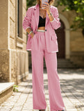 Casual wide-leg trouser suit