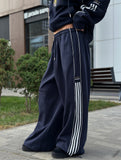 Retro sports hoodie set, two-piece set