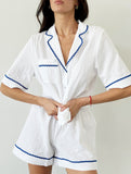 Summer patchwork comfortable pajamas for women