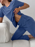 Soft knitted loose-fitting pajamas for women