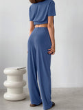 Soft knitted loose-fitting pajamas for women