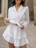 Breathable solid color pajamas for women