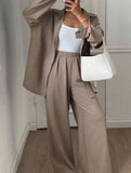 Casual, loose-fitting, and relaxed style shirt set