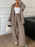 Casual, loose-fitting, and relaxed style shirt set