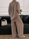 Casual, loose-fitting, and relaxed style shirt set