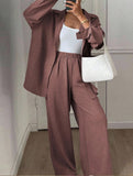 Casual, loose-fitting, and relaxed style shirt set