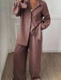 Casual, loose-fitting, and relaxed style shirt set