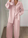 Casual, loose-fitting, and relaxed style shirt set