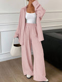 Casual, loose-fitting, and relaxed style shirt set