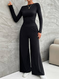 Versatile T-shirt and trousers set for women_CWSS01414