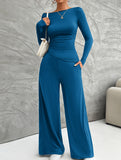 Versatile T-shirt and trousers set for women_CWSS01414