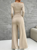 Versatile T-shirt and trousers set for women_CWSS01414
