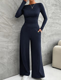 Versatile T-shirt and trousers set for women_CWSS01414