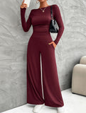 Versatile T-shirt and trousers set for women_CWSS01414