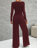 Versatile T-shirt and trousers set for women_CWSS01414