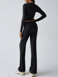 Sporty long-sleeved inner layer pants suit for women_CWSS01416