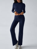 Sporty long-sleeved inner layer pants suit for women_CWSS01416